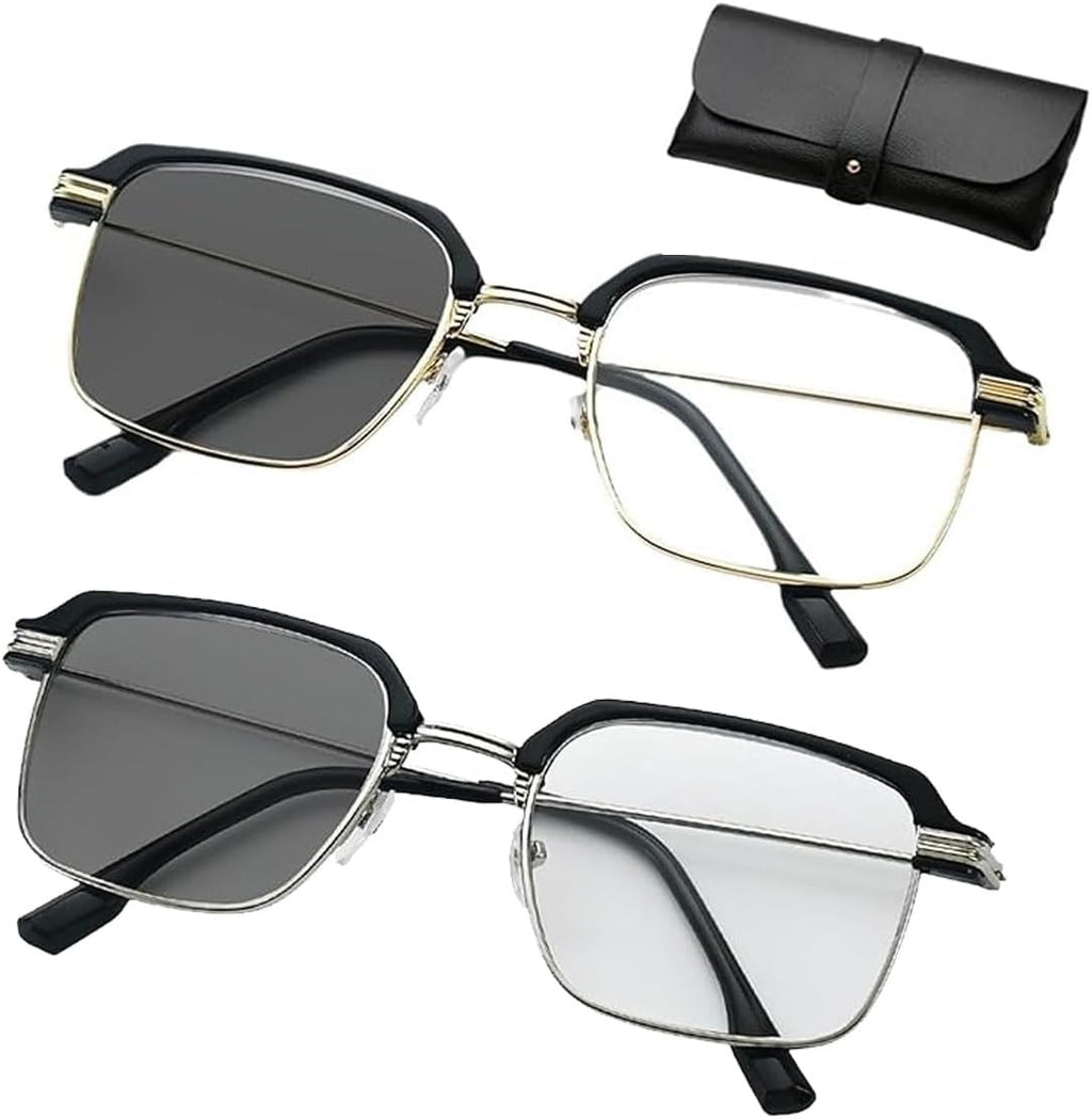 Smart Zoom Reading Glasses Distance&near Progressive Multi-focus for Women Men, Auto Focus Glasses Self Adjusting