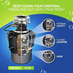 True Fresh Garbage Disposal Cleaner Powder Packets, Large 15g Drop-In Sink Packets, Deep Foaming Sink & Drain Cleaner for Grease & Residue, Disposal Cleaner and Deodorizer, Fresh Citrus Scent, 24 Pack