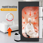 Nirvix Sauna Box, Portable Steam Sauna for Home with 1000W 3L Steamer, 9-Level Temperature Control & Remote, with Foldable Chair, for Relaxation, Detox & Indoor/Outdoor Use (2.6' x 2.6' x 5.9')
