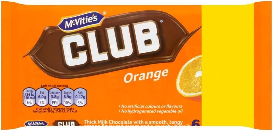Mcvities Club Orange 6Pk