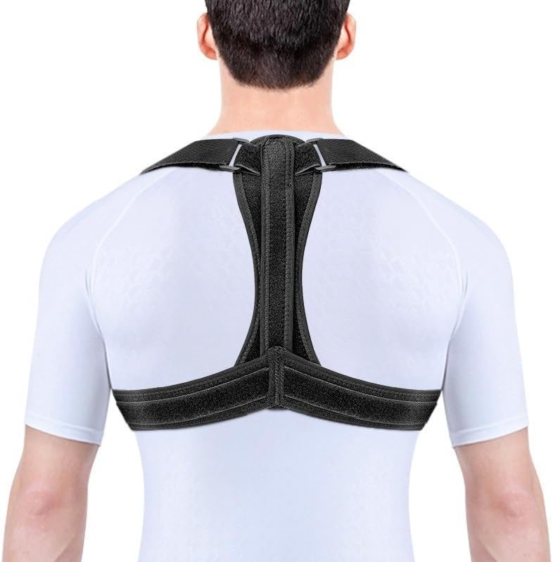 Black Breathable Sitting Posture Correction Band Suitable for Both Men Women