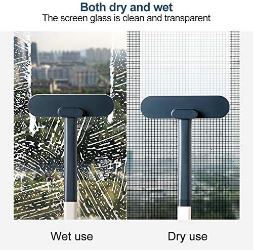 Window Screen Cleaner Brush,Mesh Screen Lint Brush,Window Screen Cleaning Brush Washing Equipment, Multifunctional Cleaning Brush(Blue)
