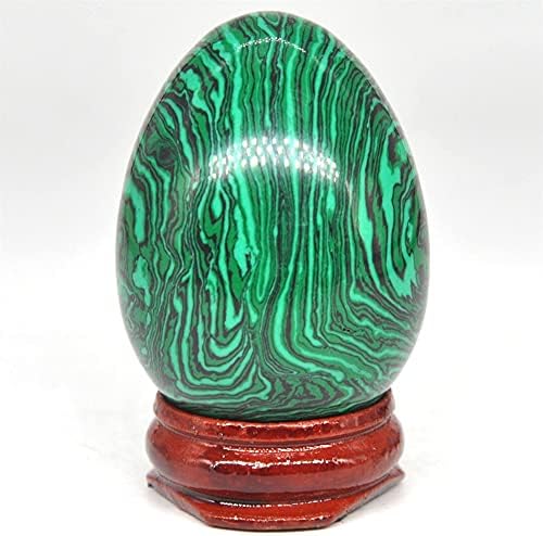 Health & Household 35x50mm Malachite Egg Shaped Stone Healing Natural Crystal Massage Minerale Gemstone Spiritual Decoration Collection