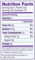 Wholesome Sweeteners Organic Stevia, 75 Count Packets, Zero Calorie Sweetener Blend, Keto Friendly, Non GMO, Gluten Free & Vegan, 1 Pack