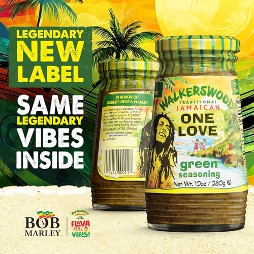 Walkerswood Traditional Jamaican All Purpose Mix and Blenda Green Seasoning, 10 oz (Packaging May Vary)