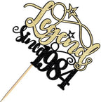 Legend Since 1984 Cake Topper,Cheer 40th Cake Topper,Happy 50th Birthday Cake Topper,Funny 40 and Fabulous Decoration (1984)