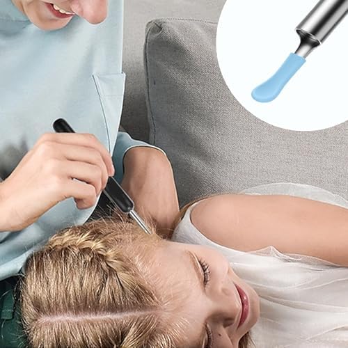 Ear Cleaner Replacement Tips 60Pcs Ear Camera Replacement Tips Soft ＆ Flexible Silicone Ear Spoon Tips Ear Cleaning Tool Compatible with Visual Earpick, Ear Cleaner Replacement Tips