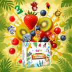 Wildlife-Shaped Lollipops 24 Pack, 8 Shapes + 8 Flavors Safari Animal-Themed Candy Suckers For Zoo Birthday, Jungle Theme Sweet Treats Individually Wrapped Bulk, Wildlife Conservation Candy