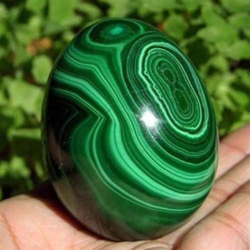 1pcs 70 Natural Dark Green Malachite Crystal Gemstone Egg Sphere Ball