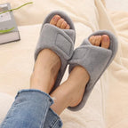 Litfun Women's Orthopedic Slippers with Arch Support Adjustable Open Toe House Shoes for Plantar Fasciitis
