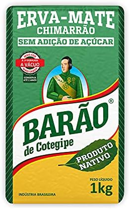 Barão de Cotegipe Yerba Mate - Erva Mate Chimarrão Hot or Cold - Tereré Iced Tea Fruity Flavors 2.2Lb 1Kg (Nativa, Pack of 2)