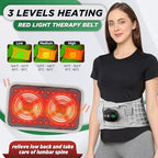 ERHIVORA Decompression Back Belt with Red Light Heating and Massage, Back Reliever, Inflatable Back Brace for Spinal Lumbar Woman Men Heating Pad