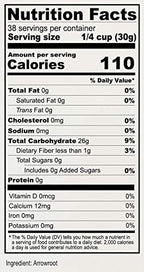 Anthony's Premium Arrowroot Flour Powder, 2.5 lb, Gluten Free, Non GMO, Cornstarch Alternative