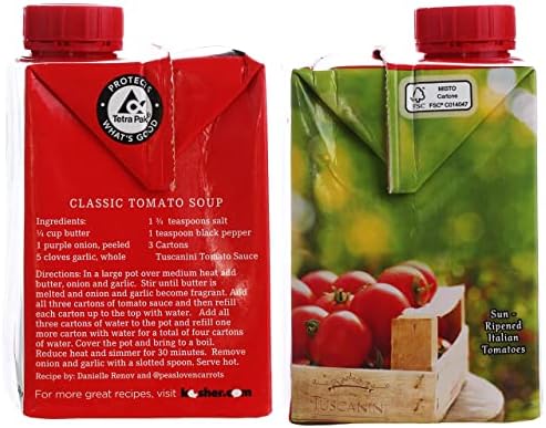 Tuscanini Italian Tomato Sauce, Premium Italian Passata, 17.6oz (6 Pack) | Resealable, Product of Italy