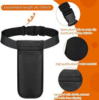 Eaasty 3 Sets Massage Bottle Holster Adjustable Single Holster and 8 oz Plastic Pump Dispenser Bottles for Lotion Massage Oil, Black