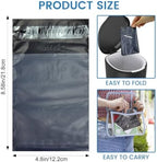 Sanitary Napkin Disposal Bags, Feminine Personal Bags, 100 pcs Grey, Self Seal, Disposable for Tampons, Sanitary, Pads, Liners