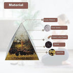 Moonstone Crystal Orgone Pyramid Crystal Energy Tower Nature Reiki Chakra Crushed Stone Flower of Life Crystal Orgonite Pyramid Healing Chakra Pyramid Festival Gift for Lover
