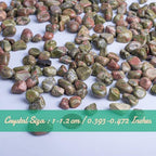 Polished Unakite Crystal Set, 0.4", 128 Pcs - Handpicked Tumbled Stones and Crystals Bulk for Healing, Reiki, Meditation, Witchcraft and Home Decor