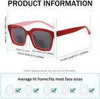 Eyekepper 4-packing Bifocal Sunglasses for Women Reading under the Sun Stylish Bifocal Readers Tinted Lens Oversize +2.50