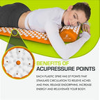 ProsourceFit Acupressure Mat and Pillow Set for Back/Neck Pain Relief and Muscle Relaxation
