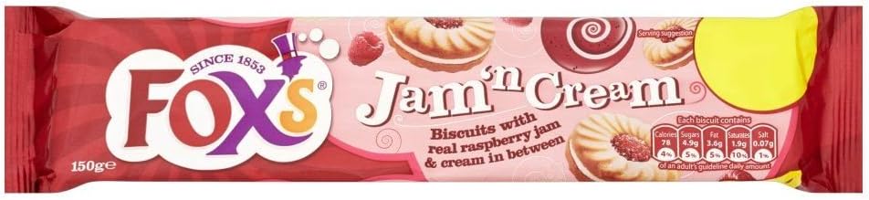 Fox's Jam Ring Sandwich Cream - 150g - Pack of 4 (150g x 4)