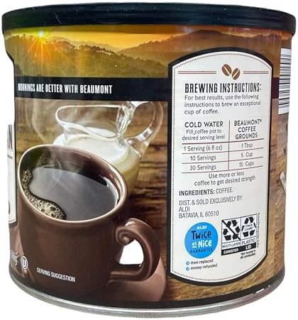 100% Colombian Ground Coffee, Medium-Dark Roast, Deep Rich Flavor, 24.2 oz