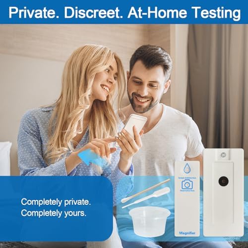 2 in 1 Sperm Microscope & Sperm Concentration Test — at-Home Fertility Screening to Measure Progressive Motile Sperm, Easy Male Fertility Check