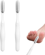 2pcs Mini Foot Exfoliators, Small Toe File Dead Skin Keratin Remover Tool Feet Skin File for Precise Pedicure Between Toe Gaps and Sensitive Areas Reusable Foot Tools
