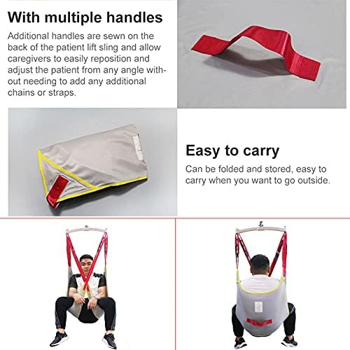 Medical Patient Lift Sling Toileting Lift Sling Stair Slide Board Transfer Divided Lift Sling,Patient Lift Toileting Sling for Shower Home Use,230kg/507 lb Weight Capacity,C