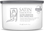 Satin Smooth Ultra Sensitive Zinc Oxide Wax, Hair Removal for Fine to Medium Hair, Safe for Delicate & Sensitive Skin, Waxing Kit, 14 oz, 1-Pack