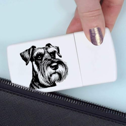 Azeeda 'Schnauzer Dog Portrait' Pill Box with Tablet Splitter (PI00039820)