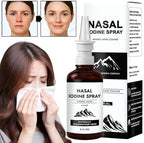 Iodine Nasal Spray, Daily Nasal Cleanse & Care Mist with Iodine & Fulvic Acid, Fine Mist Non-Medicated Nasal Spray for Dry Air, Travel & Daily Use,150+ Uses Per Bottle 2floz