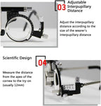 Optical Optic Trial Lens Frame Adjustable PD 50-80mm Optical Trial Lens Frame, Multi-Functional Eye Test Glasses Optical Trial Frame, Optical Trial Optician Accessories