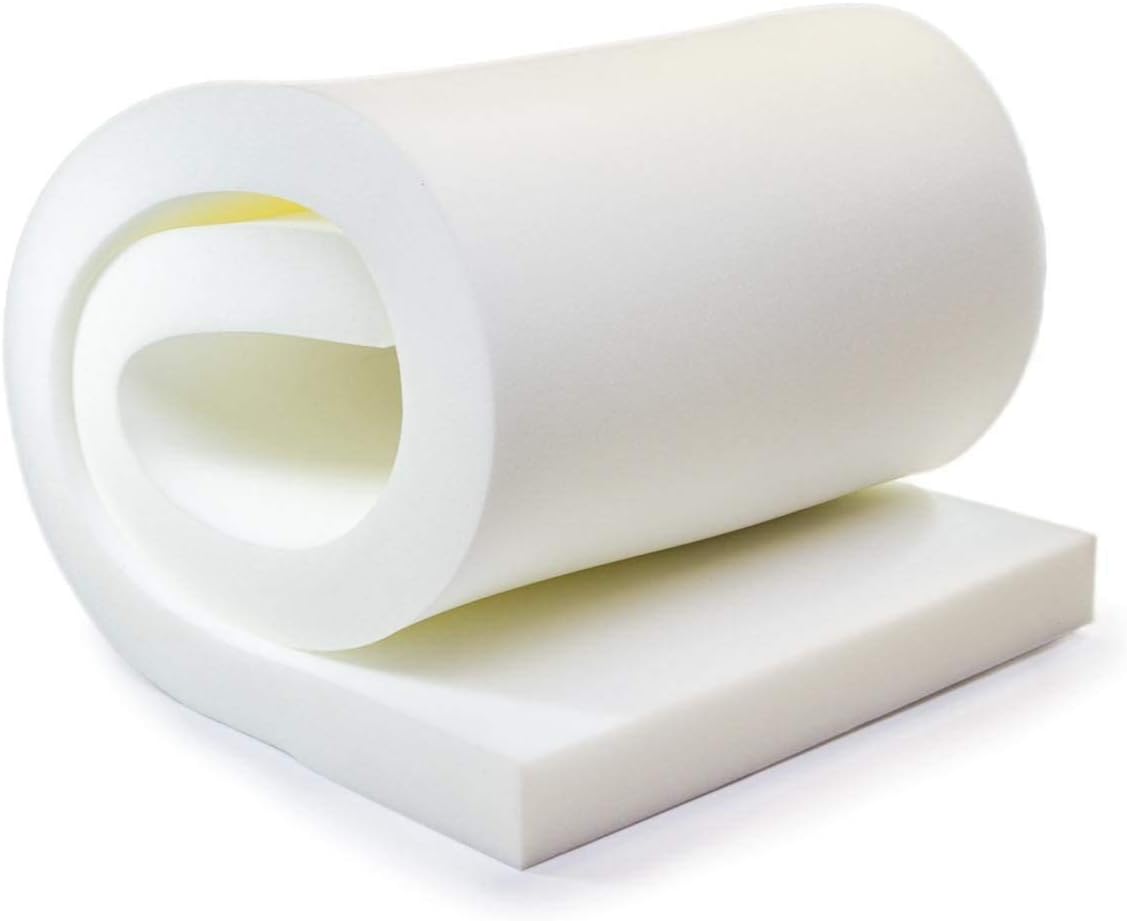 AK Trading CO. Upholstery Foam Cushion - Medium Density 3" Height x 24" Width x 72" Length - Home or Commercial Use Seat Replacement Foam Cushion - Made in USA (MD-3x24x72), 1 Count (Pack of 1)