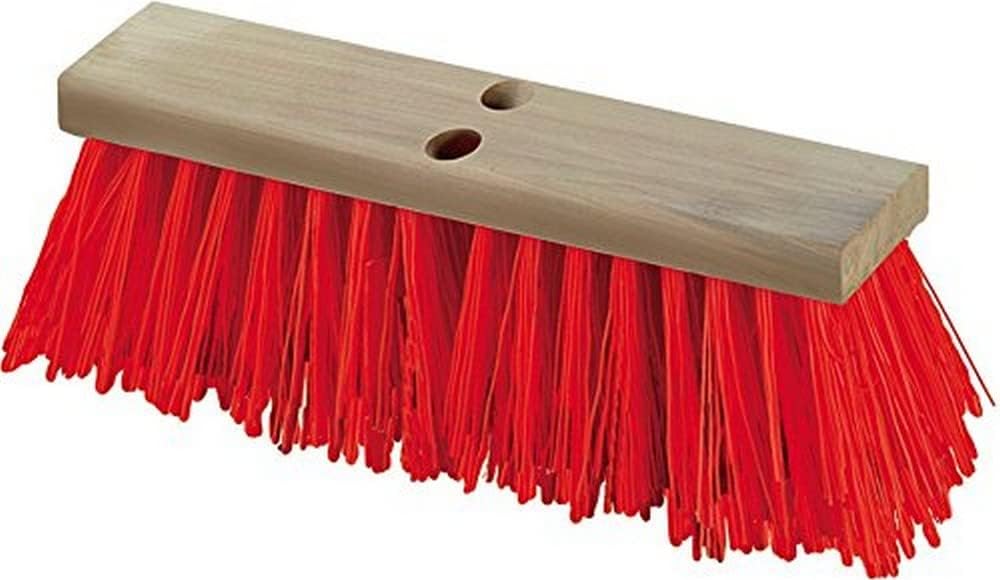 SPARTA Flo-Pac Plastic Floor Sweep, Heavy Sweep for Cleaning, 16 Inches, Orange, (Pack of 12)