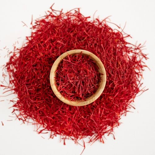 EUPHERBIA Saffron, Grade A+ All Red Saffron Threads, Pure, Premium, Aromatic, 100% Natural, Hand Harvested, “Red Gold” Spice for Culinary Delights, Kosher Certified (0.035 Ounce (1 g))