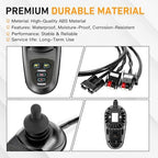 Kozlira Electric Wheelchair Joystick Controller 24V DC, Universal 4 Keys Power Wheelchair Controller with Adjustable Speed, 50A Replacement Mobility Accessory