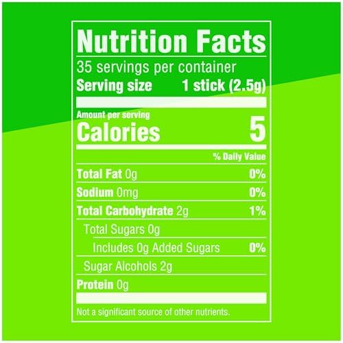 EXTRA Spearmint Sugar Free Chewing Gum Packs Bulk, 35 Sticks (6 Bulk Gum Packs)