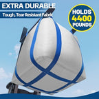 FIBC Bulk Bags,Holds up to 4400 lbs Construction Bags Heavy Duty,210-Gallon Woven Polypropylene Dumpster Bag for Industry Agriculture and Construction,Sealable Top