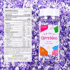 Purple Sprinkles for Cake Decorating, 3.52oz Edible Star Sprinkles, Cupcake Sprinkles, Baking Sprinkles, Ice Cream Sprinkles, Cookie Sprinkles