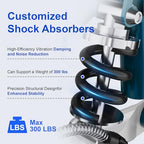 BlessReach Knee Scooter, All Terrain Foldable Knee Scooter Walker, Disc Brake Knee Walker for Foot Injuries Compact Crutches Alternative