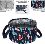Collapsible Foot Bath Basin for Soaking Feet, Portable Foot Bath Tub Bag with Handles, for Adults and Kids, Pedicure Foot Spa Bucket for Outdoor Washing Camping Travel