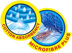 Vileda Supermocio Micro & Cotton Mop Refill-Pack of 2, White