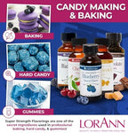 LorAnn Oils Super Strength Flavoring - Used For Candy Making, Flavoring, Baking, Hard Candy, & Flavor Oils - Bold, Natural Flavors 4X Stronger Than Extracts - Blueberry, Pack of 2, 0.125 fl oz