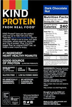 KIND Protein Bars, Double Dark Chocolate Nut, Gluten Free, 12g Protein,1.76oz, 12 count