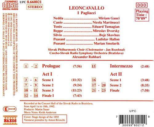 I Pagliacci Der Bajazzo