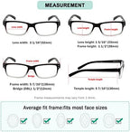 (Must Buy Both Eye) Black Clear-Left Eye +1.00 Reading Glasses with Different Strength for Each Eye