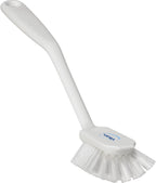 Vikan 42375 Brush,Dish,Scraping Edge,Medium,11",PP/PBT,White