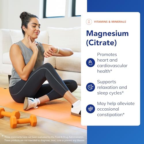 Pure Encapsulations Magnesium (Citrate) - Supplement for Sleep, Heart Health, Cognitive Health, Bone Health, Energy, Muscles, and Metabolism* - with Premium Magnesium - 90 Capsules