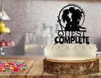 Gamer Wedding Cake Topper - Quest Complete - Dungeons and Dragons Weddings